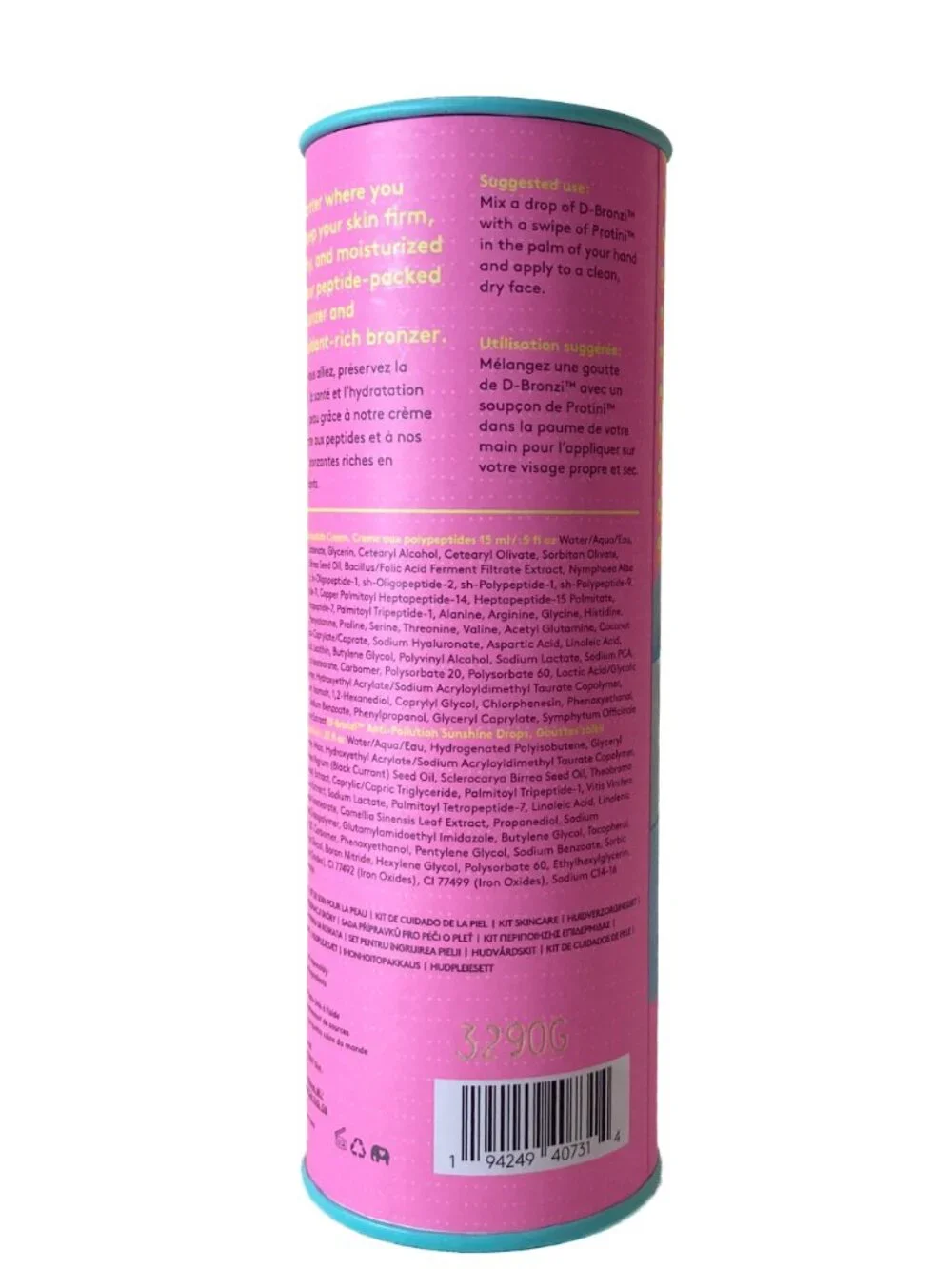 Drunk Elephant A Day in the Sun Set w Protini Polypeptide Cream & D-Bronzi Drops